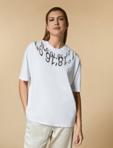 Προσφορά Print-embellished jersey T-shirt για 125€ σε MARINA RINALDI