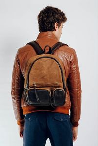 Προσφορά Σακίδιο Δερμάτινο Backpack δίχρωμο για 149€ σε Berto Lucci