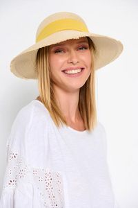 Προσφορά Ψάθινο καπέλο με συνδυασμό υφασμάτων για 15,9€ σε Bill Cost