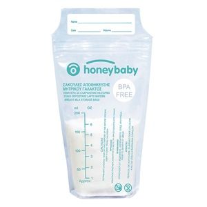 Προσφορά Σακούλες Αποθήκευσης Μητρικού Γάλακτος Honey Baby 200 ml - 15 τμχ. για 2,49€ σε Jumbo