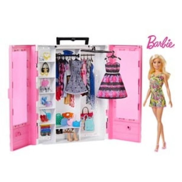 Προσφορά BARBIE Νέα Ντουλάπα με Κούκλα - Mattel για 30,99€