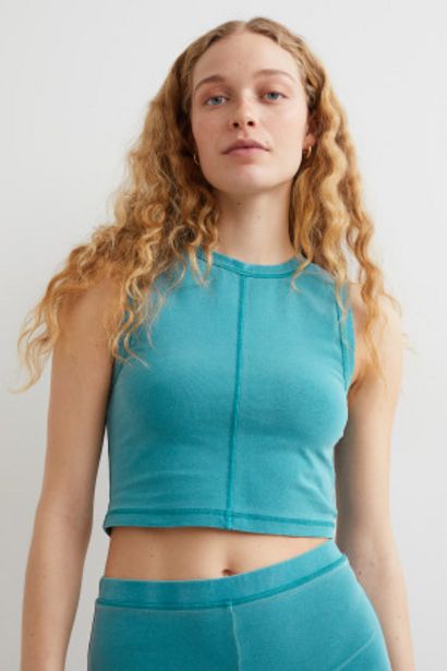 Προσφορά Cropped αμάνικη μπλούζα για 4,99€ σε H&M
