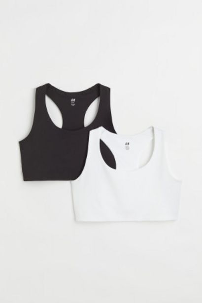 Προσφορά Η&Μ+ Αθλητικά μπουστάκια Medium support (2 τμχ.) για 19,99€ σε H&M