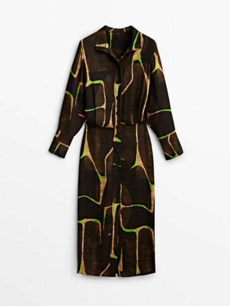 Προσφορά Μακρύ Εμπριμέ Φόρεμα για 99,95€ σε Massimo Dutti