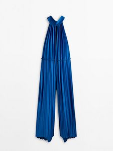 Προσφορά Πλισέ Ολόσωμη Φόρμα Halter Που Δένει Πίσω -Studio για 69,95€ σε Massimo Dutti