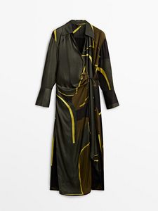 Προσφορά Μακρύ Εμπριμέ Φόρεμα για 99,95€ σε Massimo Dutti