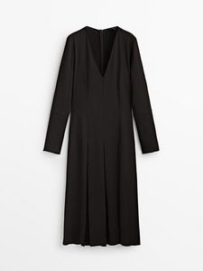 Προσφορά Μίντι Κρεπ Φόρεμα Με Πιέτες για 99,95€ σε Massimo Dutti