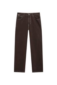 Προσφορά Τζιν παντελόνι με φαρδύ μπατζάκι και ραφή σε αντίθεση για 29,99€ σε Pull & Bear