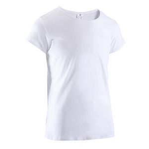 Προσφορά Girls' Short-Sleeved Gym T-Shirt - White για 2€ σε Decathlon