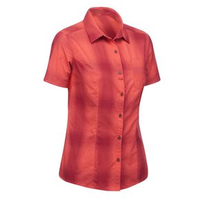 Προσφορά Γυναικείο πουκάμισο ταξιδιού με κοντά μανίκια Travel 100 - Coral για 1€ σε Decathlon
