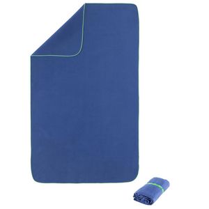 Προσφορά Ultra-compact microfibre towel size XL 110 x 175 cm - Dark Blue για 1€ σε Decathlon
