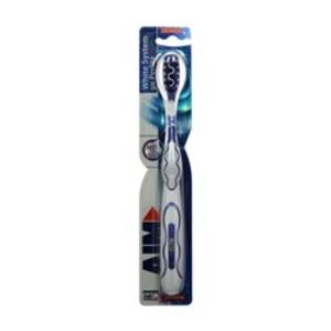 Προσφορά Aim Οδοντόβουρτσα White System Σκληρή για 1,86€ σε Bazaar