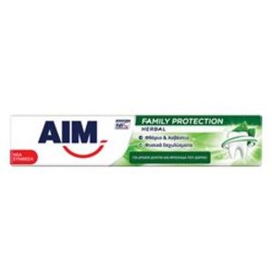 Προσφορά Aim Οδοντόκρεμα Herbal Family Protection 75ml για 1,15€ σε Bazaar
