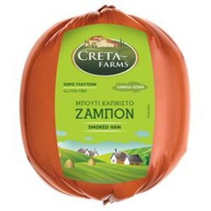 Προσφορά Creta Farms Ζαμπόν Μπούτι Καπνιστό Οβάλ Χωρίς Γλουτένη 200g ~ 16 φέτες για 15,89€ σε Bazaar