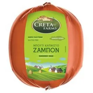 Προσφορά Creta Farms Ζαμπόν Μπούτι Καπνιστό Οβάλ Χωρίς Γλουτένη 200g ~ 16 φέτες για 12,16€ σε Bazaar