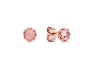 Προσφορά Pink Sparkling Crown Stud Earrings για 59€ σε Pandora