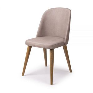 Προσφορά Καρέκλα με ξύλινα πόδια μπεζ 48x49x85 εκ. για 79,9€ σε Vicko