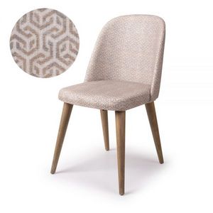 Προσφορά Καρέκλα με ξύλινα πόδια εμπριμέ 48x49x85 εκ. για 79,9€ σε Vicko