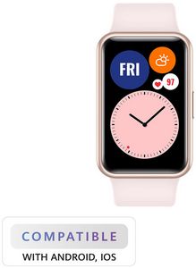 Προσφορά SmartWatch Huawei Watch Fit Pink για 89€ σε Electronet