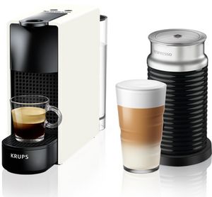 Προσφορά Καφετιέρα Nespresso Krups Essenza Mini Aeroccino XN1111V Λευκό για 149,9€ σε Electronet