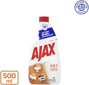 Προσφορά Ajax 4 ΣΕ 1 Καθαριστικό Spray Ανταλλακτικό 500ml για 1,4€ σε My Market