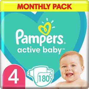 Προσφορά Pampers Active Baby Monthly Pack (180τεμ) Νο 4 (9-14kg) για 30,09€ σε My Market