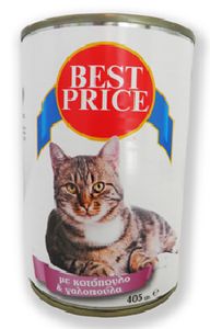 Προσφορά Best Price Κονσέρβα Γάτας Κοτόπουλο-Γαλοπούλα 405gr για 0,54€ σε My Market