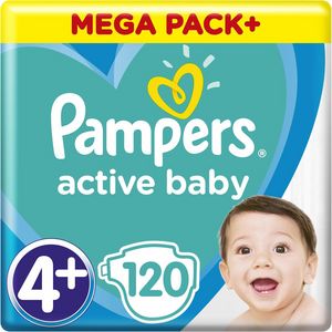 Προσφορά Pampers Πάνες Active Baby Mega Box (120τεμ) Νο4+ (10-15kg) για 34,99€ σε My Market