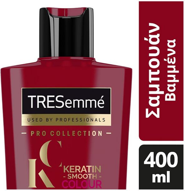 Προσφορά Tresemme Keratin Smooth Σαμπουάν Βαμμένα Μαλλιά 400ml για 2,93€