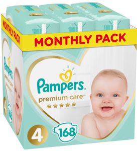 Προσφορά Pampers Πάνες Premium Care Monthly Pack (168τεμ) Νο4 (9-14kg) για 52,99€ σε My Market