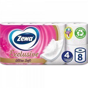Προσφορά Zewa Exclusive Ultra Soft Χαρτί Υγείας 4φύλλων 8άρι 0,912kg για 10,53€ σε My Market