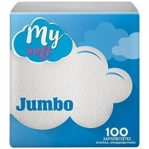 Προσφορά My Soft Jumbo Χαρτοπετσέτες 100Φύλλα 0,175kg για 6,11€ σε My Market