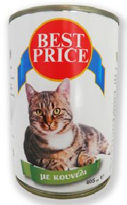 Προσφορά Best Price Κονσέρβα Γάτας Κουνέλι 405gr για 0,65€ σε My Market