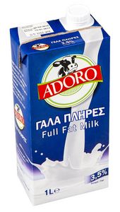 Προσφορά Adoro Γάλα Μακράς Διάρκειας 3,5% Easy Open 1lt για 1,57€ σε My Market