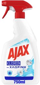 Προσφορά Ajax Kloron Με Χλωρίνη Καθαριστικό Spray Αντλία 750ml για 1,79€ σε My Market