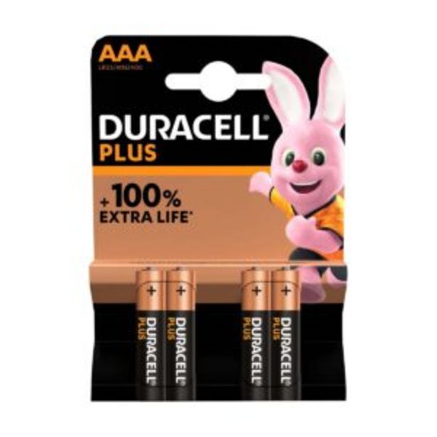 Προσφορά Duracell Μπαταρίες Plus Αλκαλικές AΑA 4 Τεμάχια για 3,36€ σε Χαλκιαδάκης