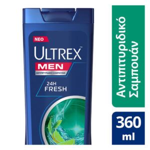 Προσφορά Ultrex Men Σαμπουάν 24h Fresh 360 ml για 3,56€ σε Χαλκιαδάκης