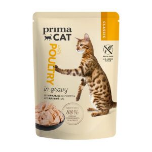 Προσφορά Prima Cat Υγρή Τροφή Για Γάτες Κοτόπουλο Σε Σάλτσα 85 gr για 0,74€ σε Χαλκιαδάκης