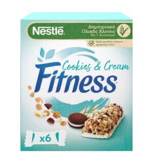 Προσφορά Nestle Fitness Μπάρες Δημητριακών Cookies & Cream 6 x 23,5 gr για 2,16€ σε Χαλκιαδάκης