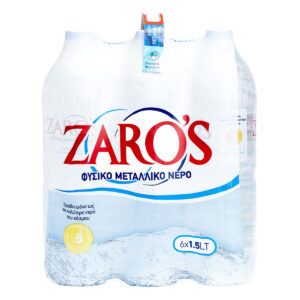 Προσφορά Zaro's Φυσικό Μεταλλικό Νερό 6 x 1,5 lt για 1,48€ σε Χαλκιαδάκης