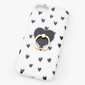 Προσφορά Black & White Hearts Ring Stand Phone Case - Fits iPhone® 6/7/8/SE για 3,5€ σε Claire's