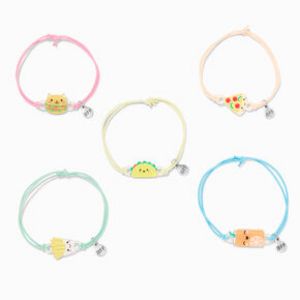 Προσφορά Cute Critter Food Adjustable Friendship Bracelets - 5 Pack για 6€ σε Claire's
