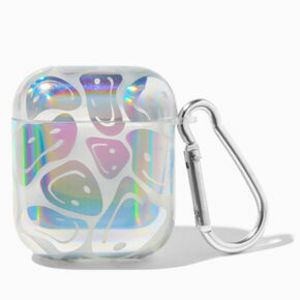 Προσφορά Wavy Happy Faces Holographic Earbud Case Cover - Compatible with Apple AirPods® για 10,49€ σε Claire's